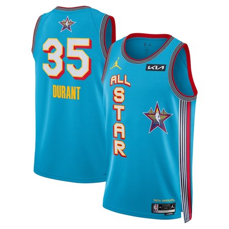 Unisex #35 Kevin Durant Light Blue 2025 NBA All-Star Game Swingman Player Jersey